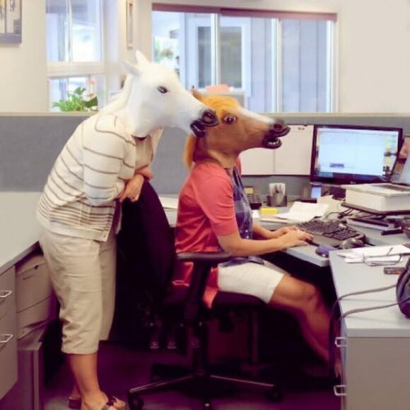 Creepy Horse Halloween Mask Extremely Funny Jokes Masquerade Scary - Picture 3 of 7